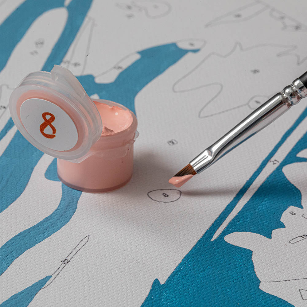 I am Enough | أنا كافية - Point à la Lynn Exclusive Collection Paint By Numbers Kit