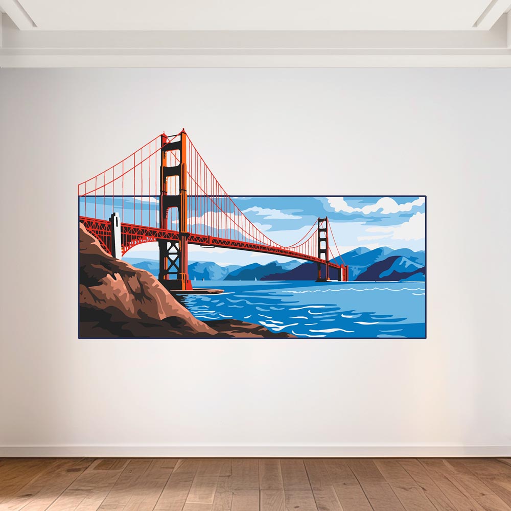 Golden Gate Bridge - Murals by Numbers Kit