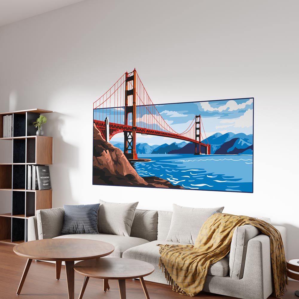 Golden Gate Bridge - Murals by Numbers Kit