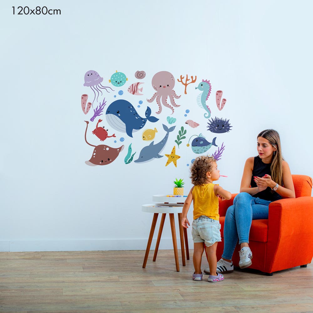 A Colorful Sea Adventure - Murals by Numbers Kit