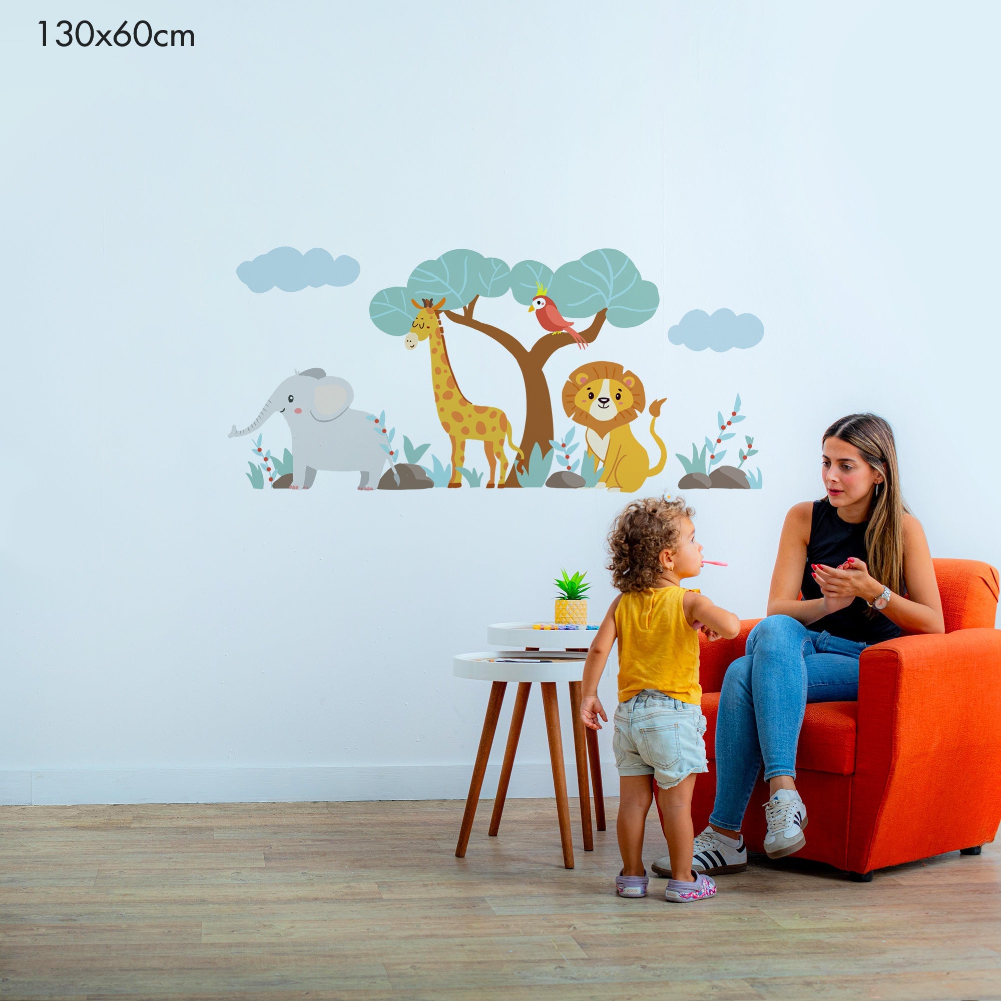Safari Friends Jungle Adventure - Murals by Numbers Kit