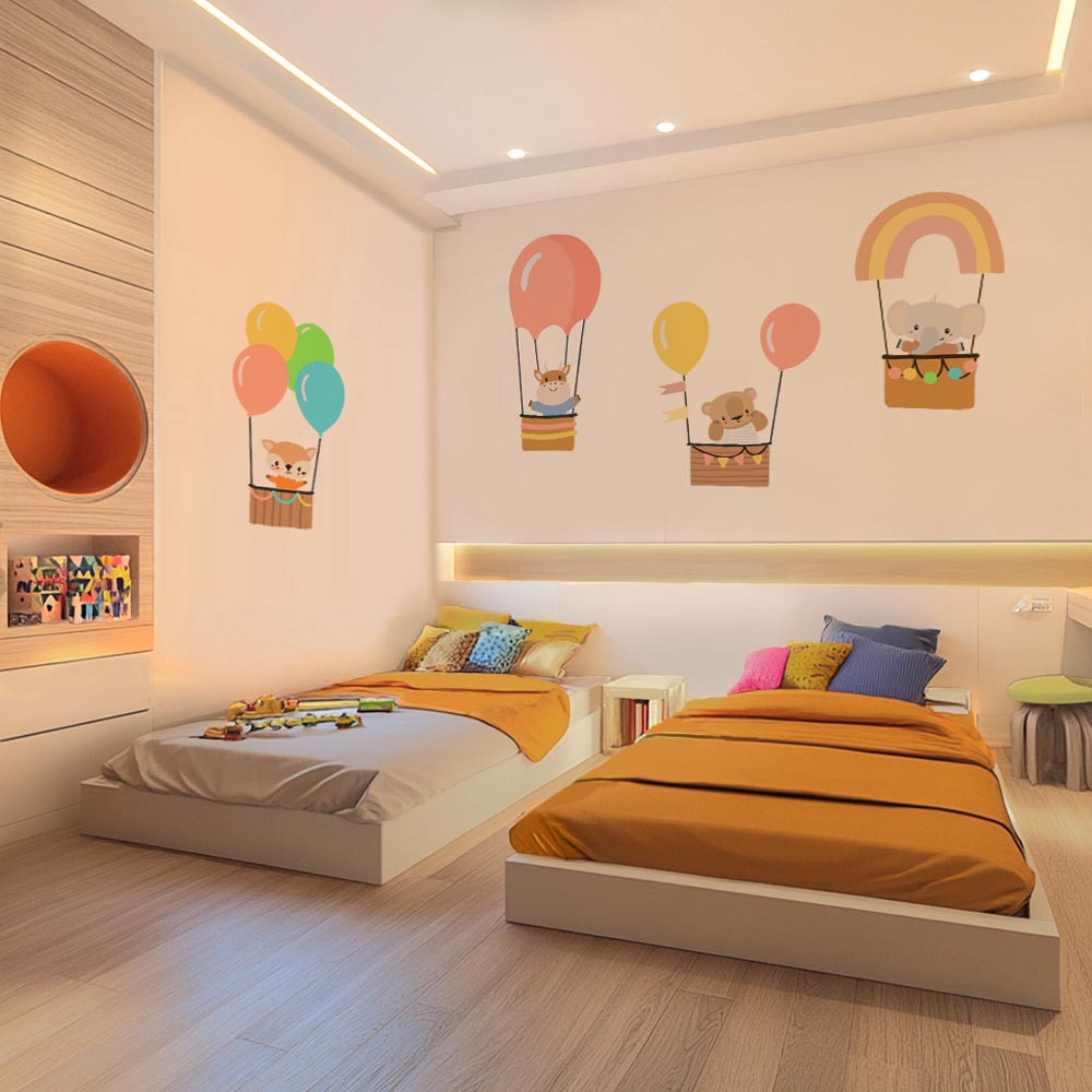 A Balloon Ride with Friends - Murals by Numbers Kit
