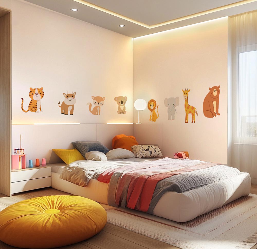 Wild Animal Friends Set - Murals by Numbers Kit