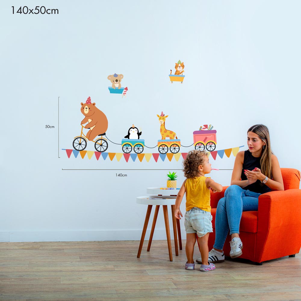 Party Parade on Wheels - Murals by Numbers Kit