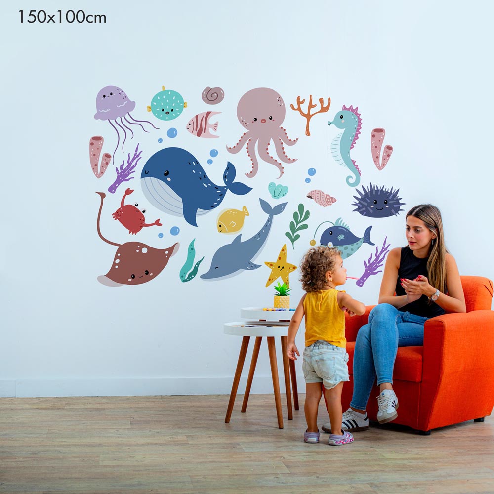 A Colorful Sea Adventure - Murals by Numbers Kit