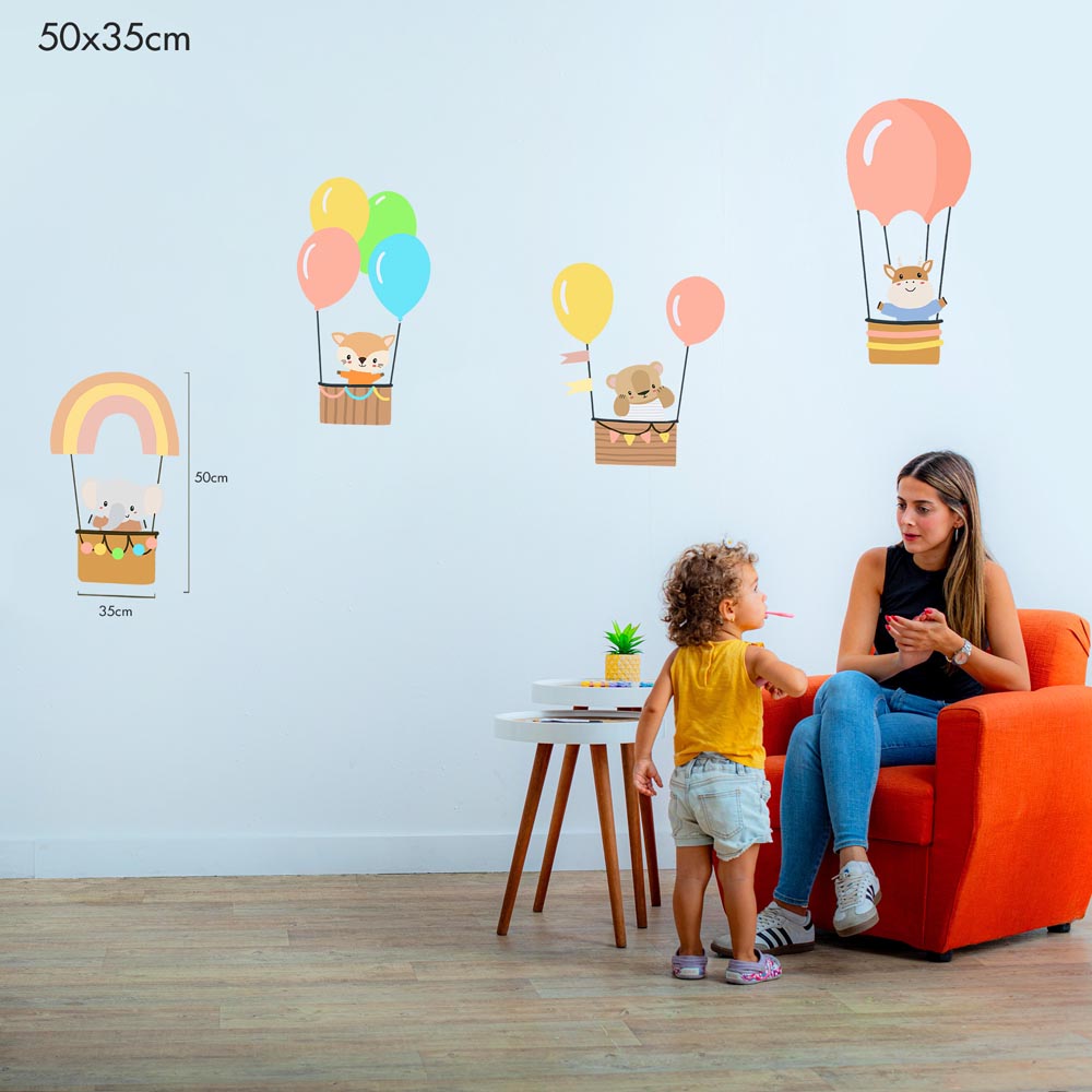 A Balloon Ride with Friends - Murals by Numbers Kit