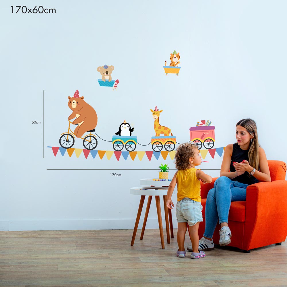 Party Parade on Wheels - Murals by Numbers Kit
