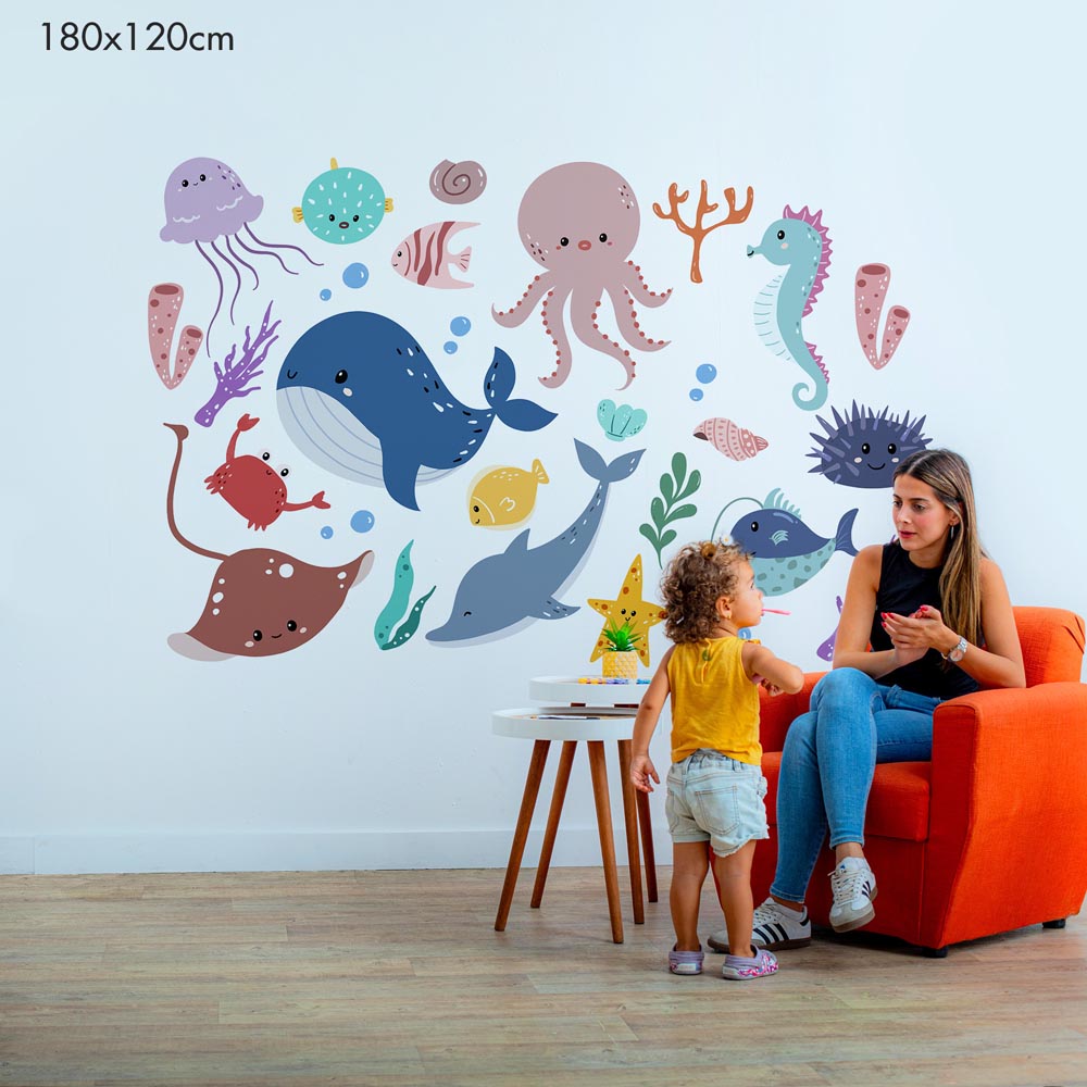 A Colorful Sea Adventure - Murals by Numbers Kit