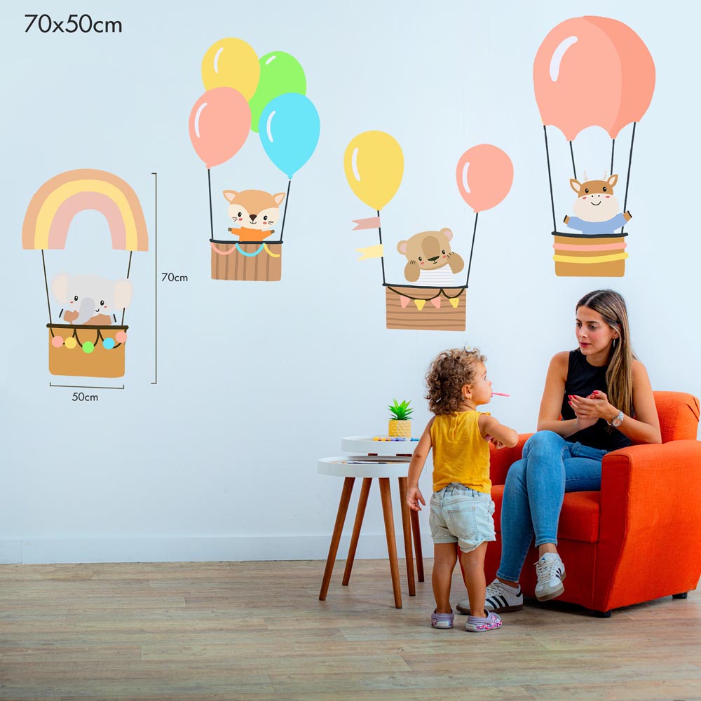 A Balloon Ride with Friends - Murals by Numbers Kit
