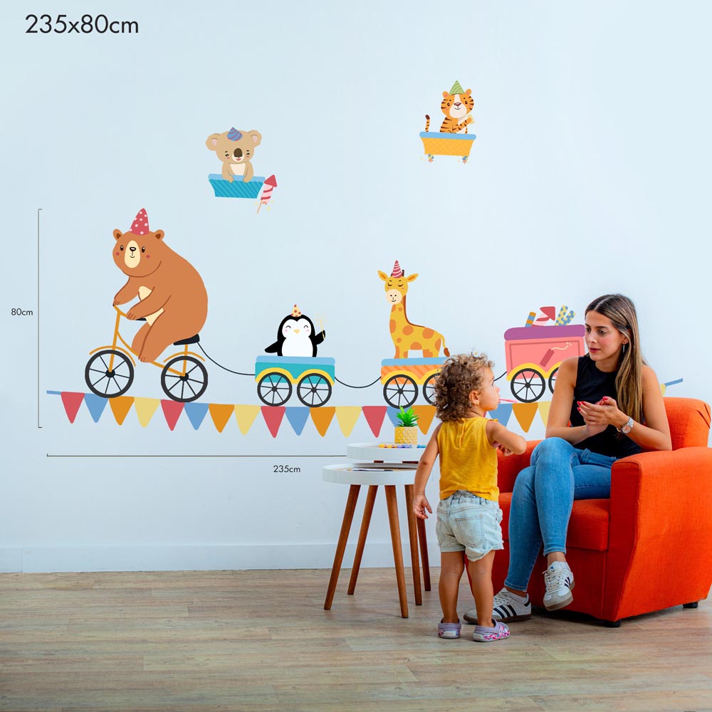 Party Parade on Wheels - Murals by Numbers Kit