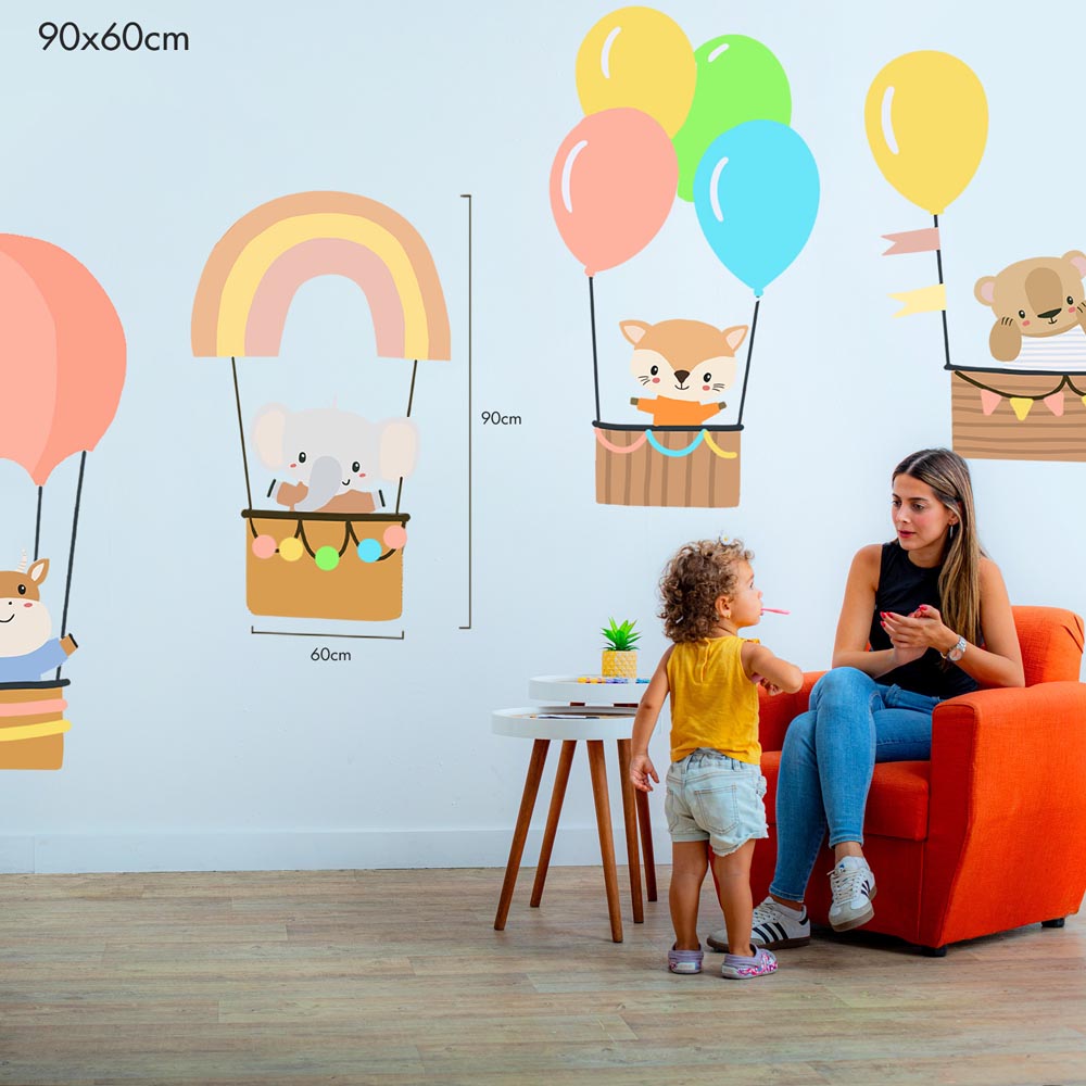 A Balloon Ride with Friends - Murals by Numbers Kit