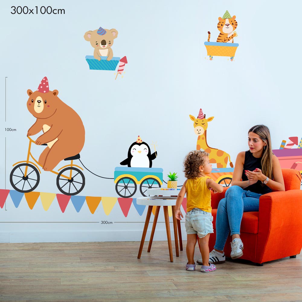 Party Parade on Wheels - Murals by Numbers Kit