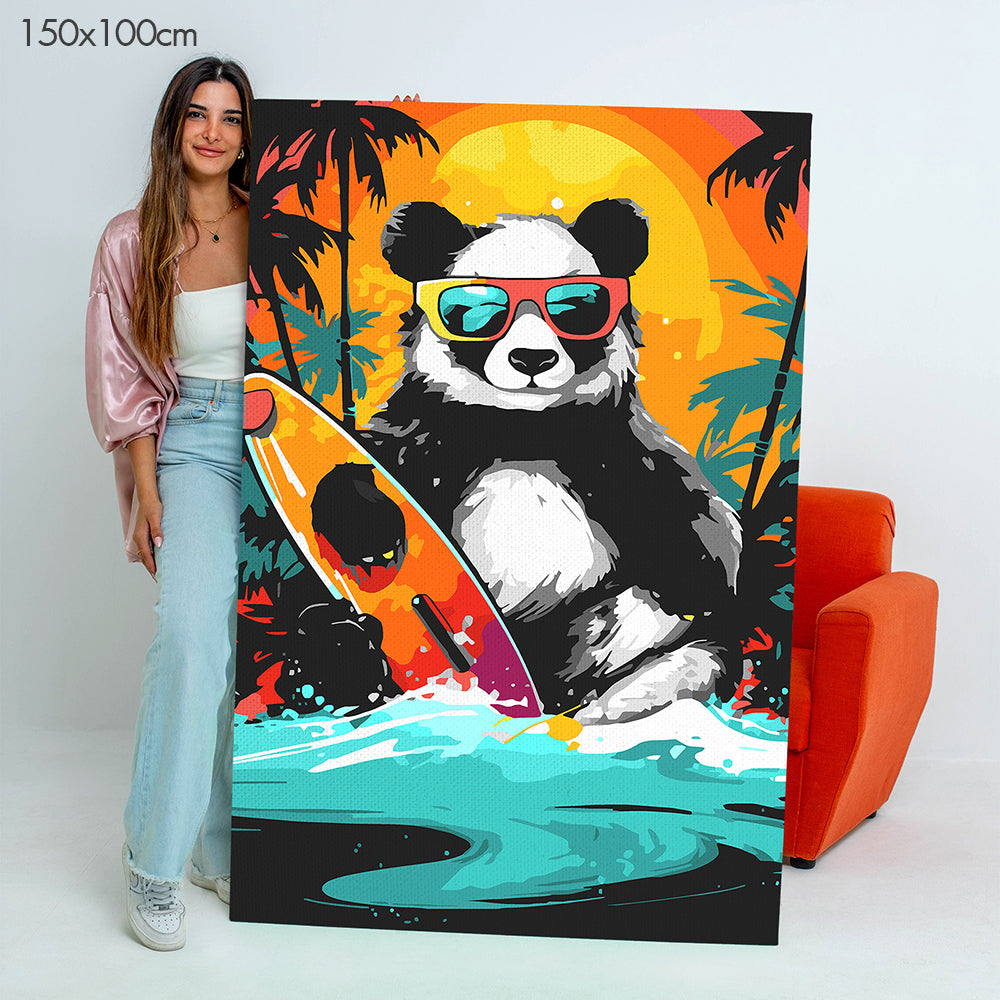 Panda on the Coast - Paint By Numbers Kit