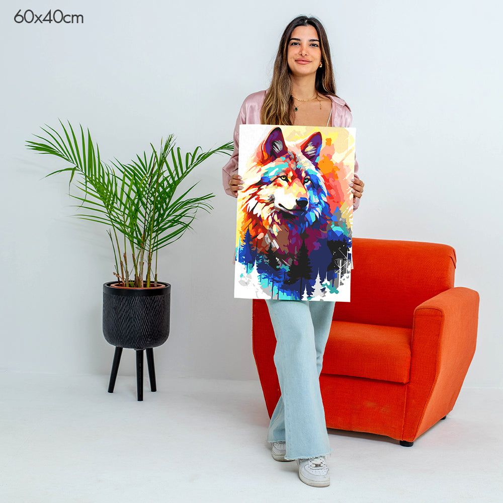 Majestic Wolf - Paint By Numbers Kit