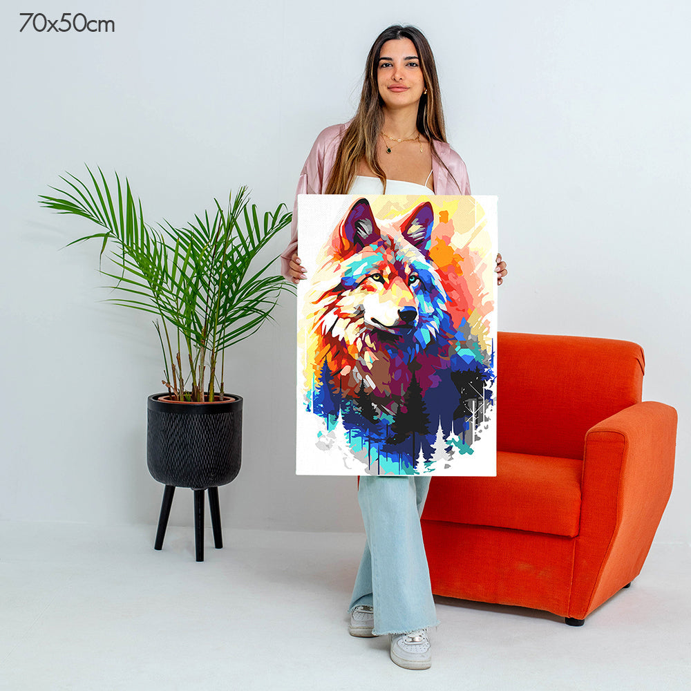 Majestic Wolf - Paint By Numbers Kit