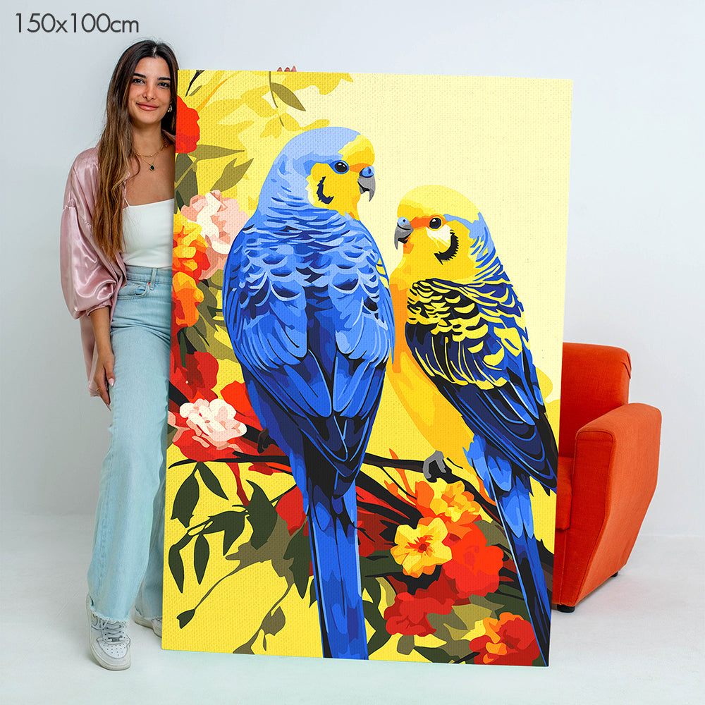 Blooming Branch Birdies - Paint By Numbers Kit