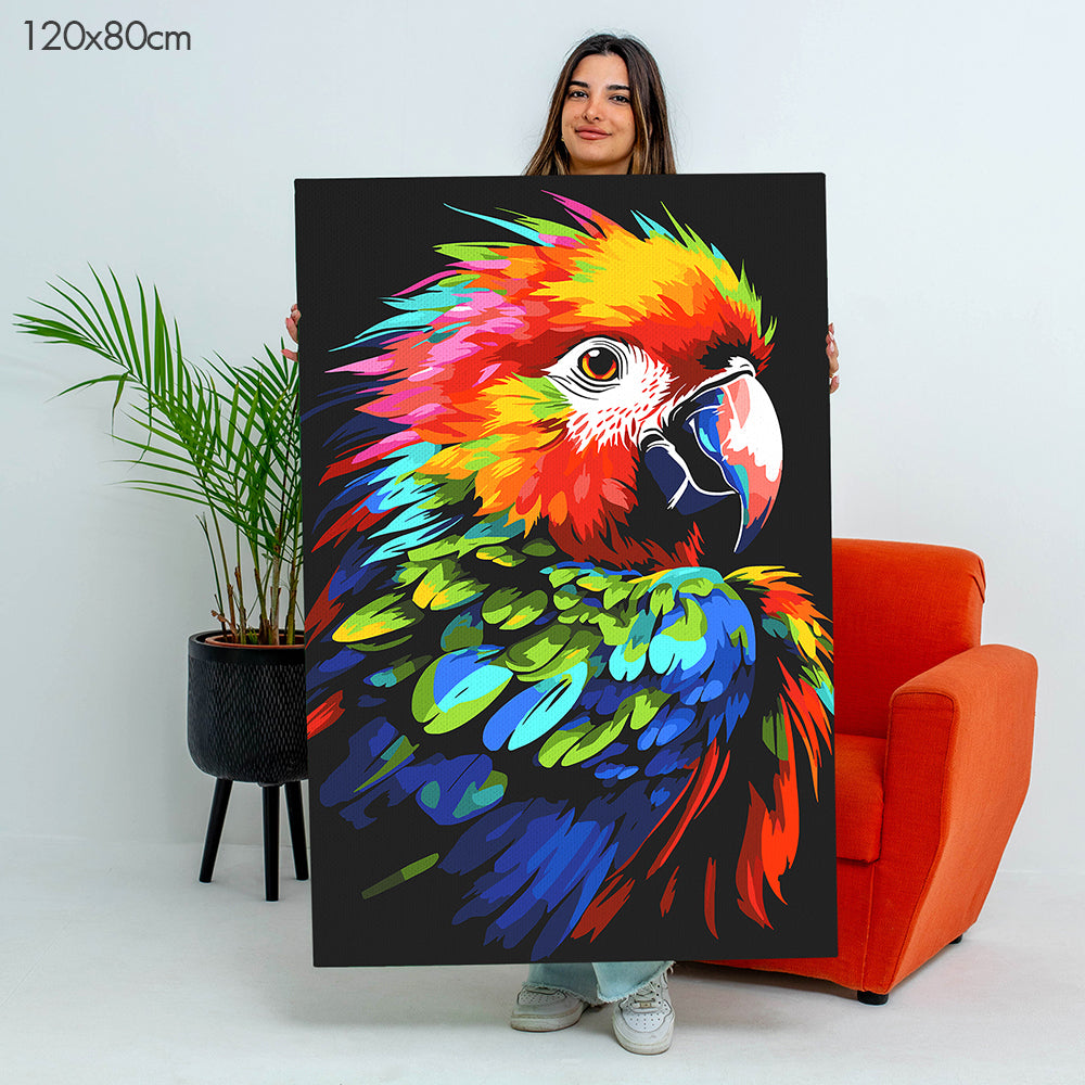 Exotic Parrot - Paint By Numbers Kit