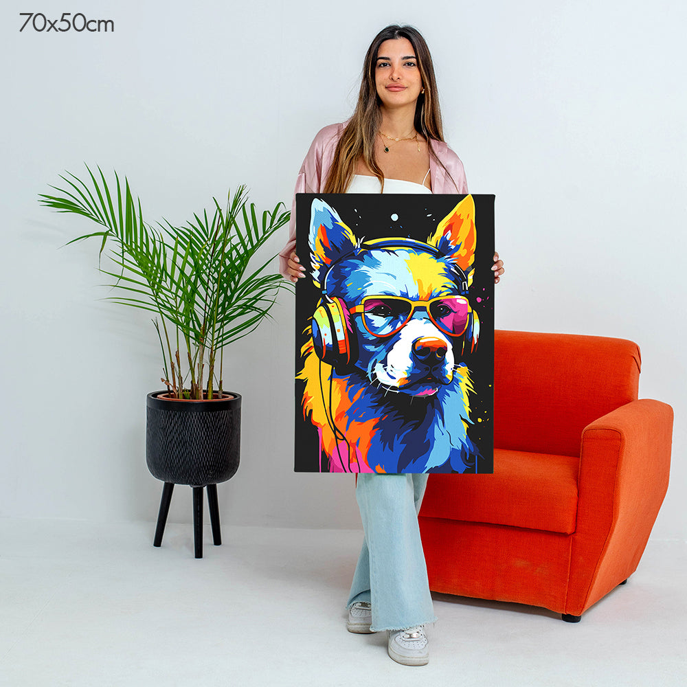 Master DJ Dog - Paint By Numbers Kit
