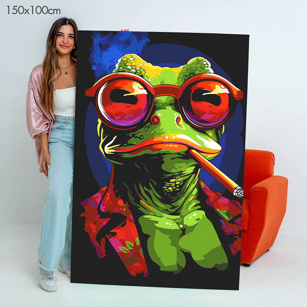 Relaxed Frog - Paint By Numbers Kit