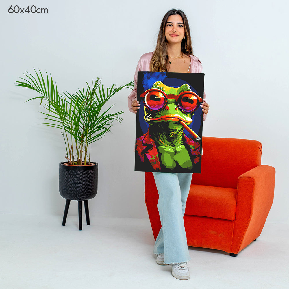 Relaxed Frog - Paint By Numbers Kit