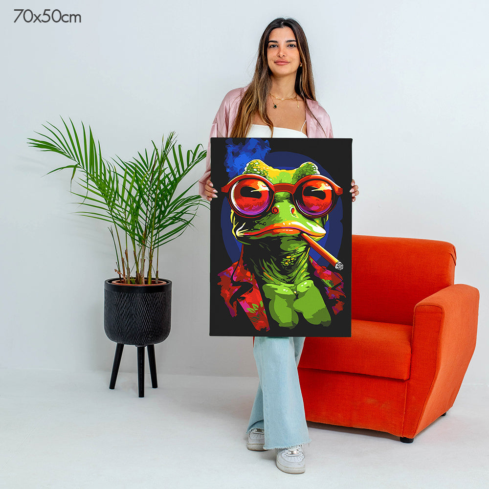 Relaxed Frog - Paint By Numbers Kit