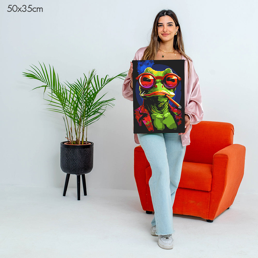 Relaxed Frog - Paint By Numbers Kit