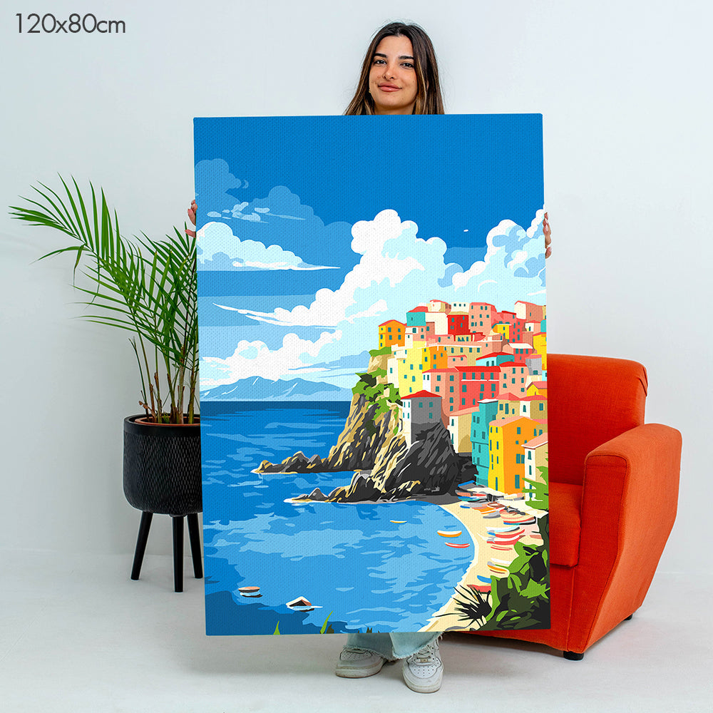 Amalfi Coast of Italy - Paint By Numbers Kit