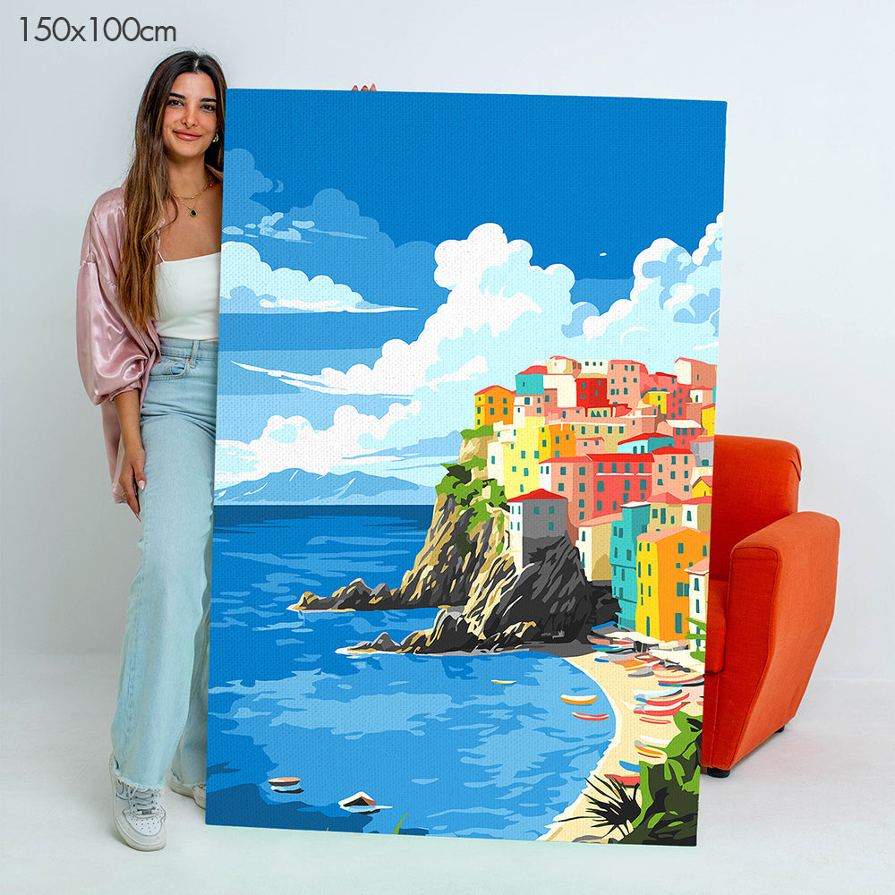 Amalfi Coast of Italy - Paint By Numbers Kit