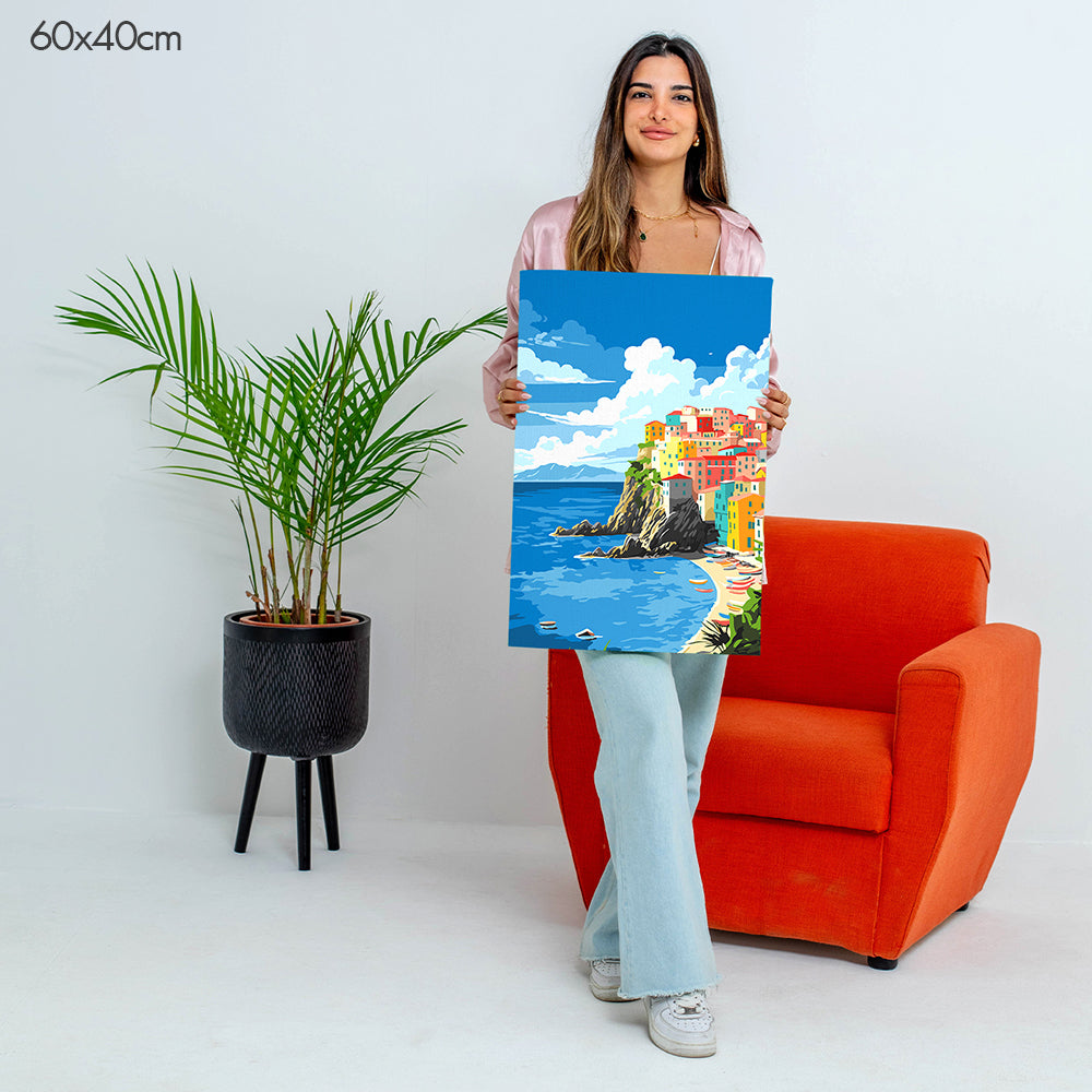 Amalfi Coast of Italy - Paint By Numbers Kit