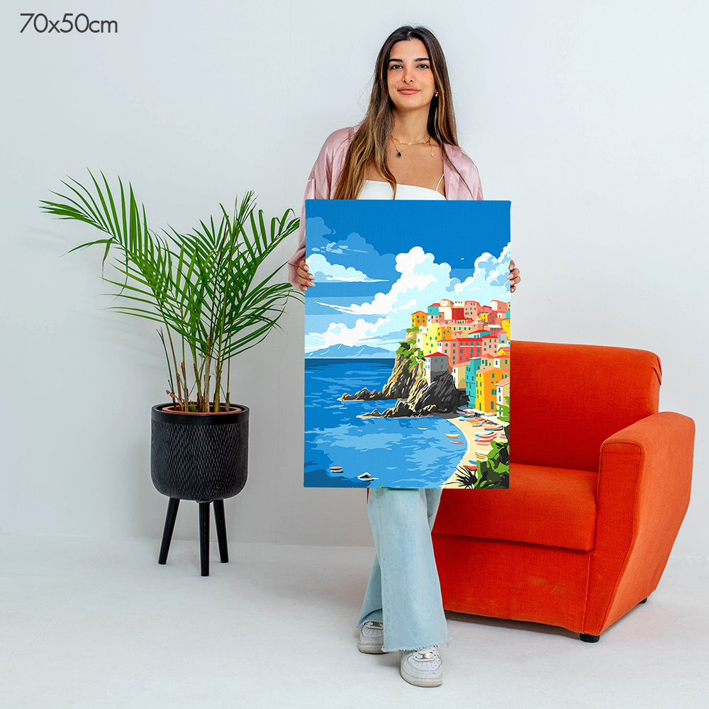 Amalfi Coast of Italy - Paint By Numbers Kit