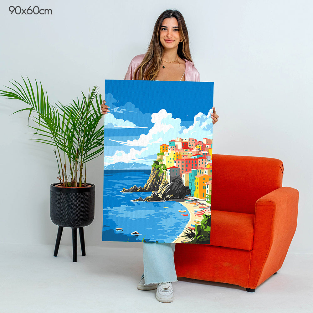 Amalfi Coast of Italy - Paint By Numbers Kit