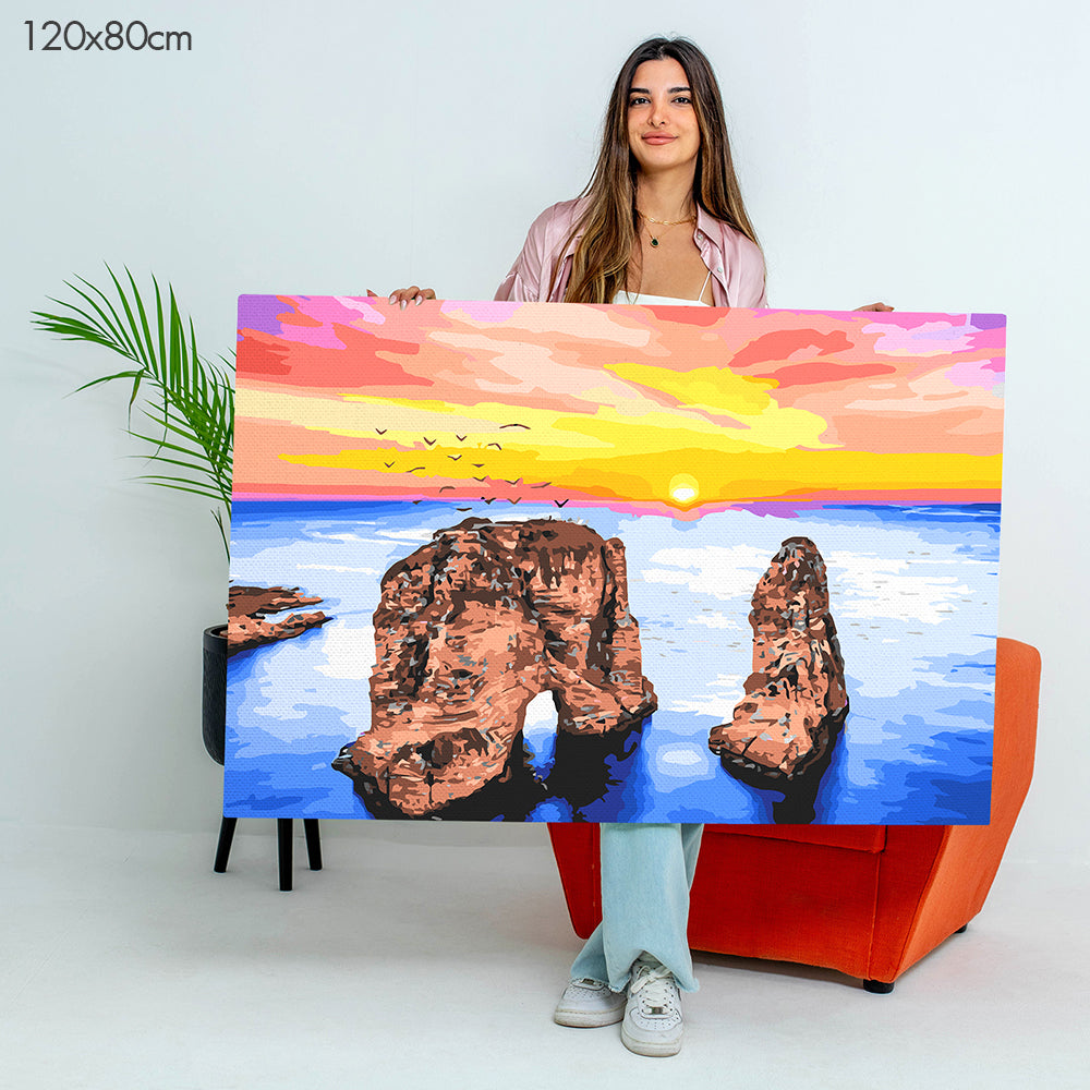 Raouche Rock of Beirut - Paint By Numbers Kit
