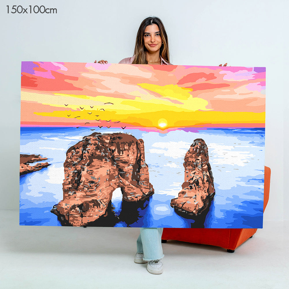 Raouche Rock of Beirut - Paint By Numbers Kit