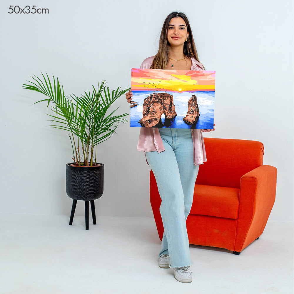 Raouche Rock of Beirut - Paint By Numbers Kit