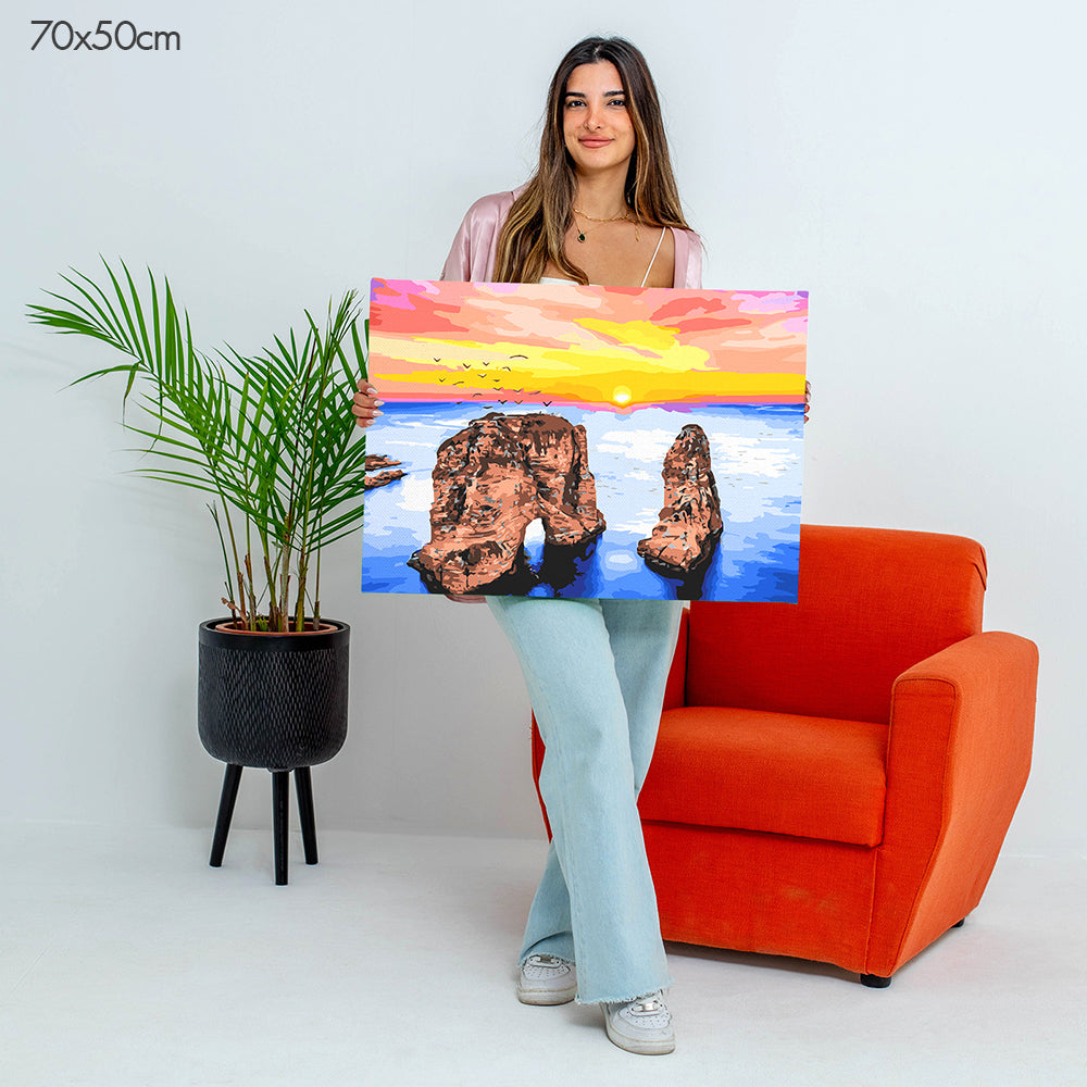 Raouche Rock of Beirut - Paint By Numbers Kit