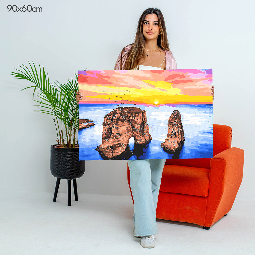 Raouche Rock of Beirut - Paint By Numbers Kit
