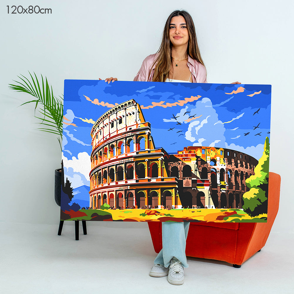 Colosseum of Rome - Paint By Numbers Kit