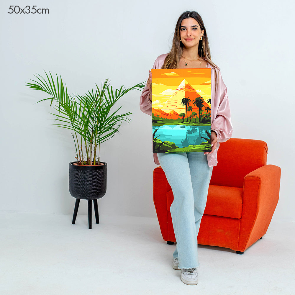 أهرامات مصر - مجموعة الرسم حسب الأرقام