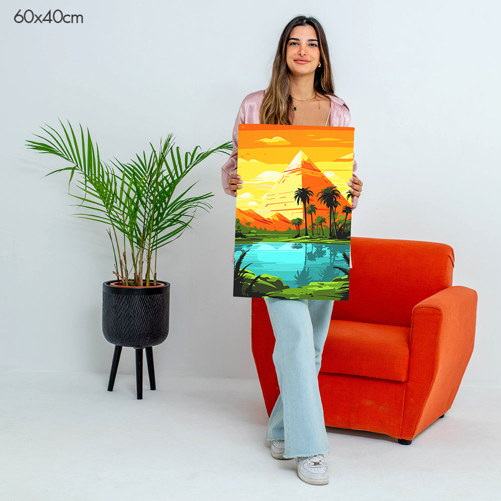 أهرامات مصر - مجموعة الرسم حسب الأرقام