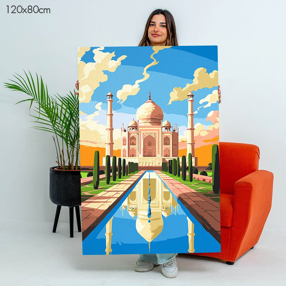 Taj Mahal - Paint By Numbers Kit