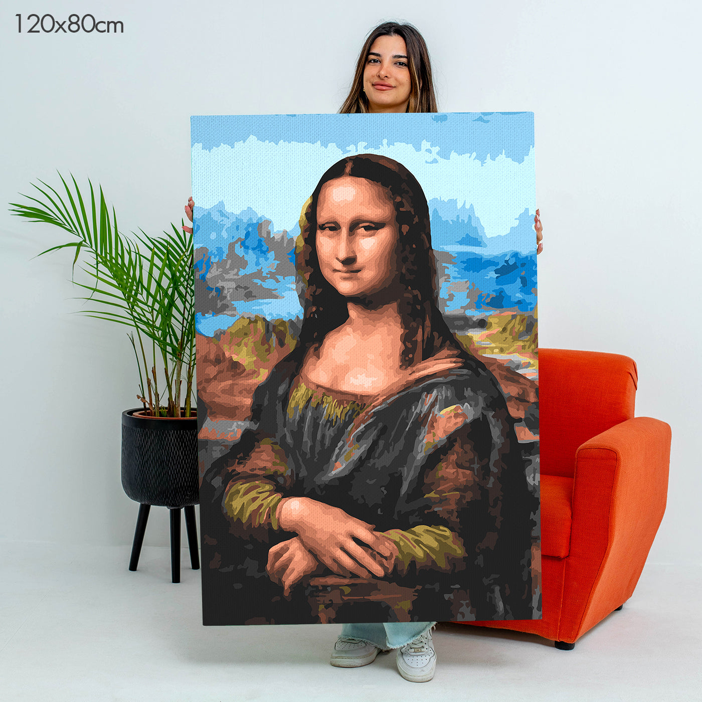 الموناليزا لليوناردو دافنشي - مجموعة الرسم حسب الأرقام