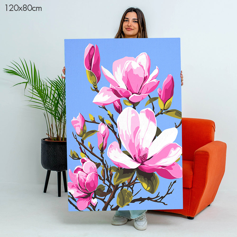 Blooming Tree Branch - Paint By Numbers Kit