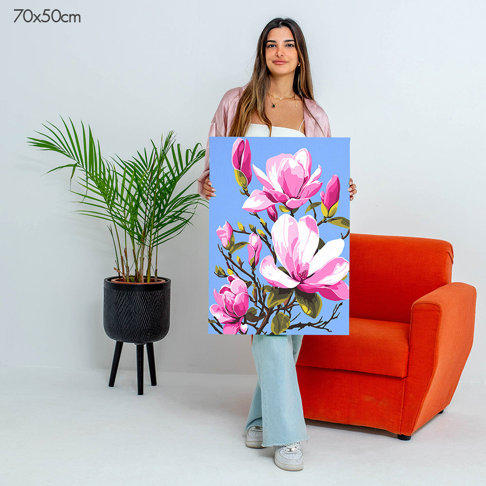 Blooming Tree Branch - Paint By Numbers Kit