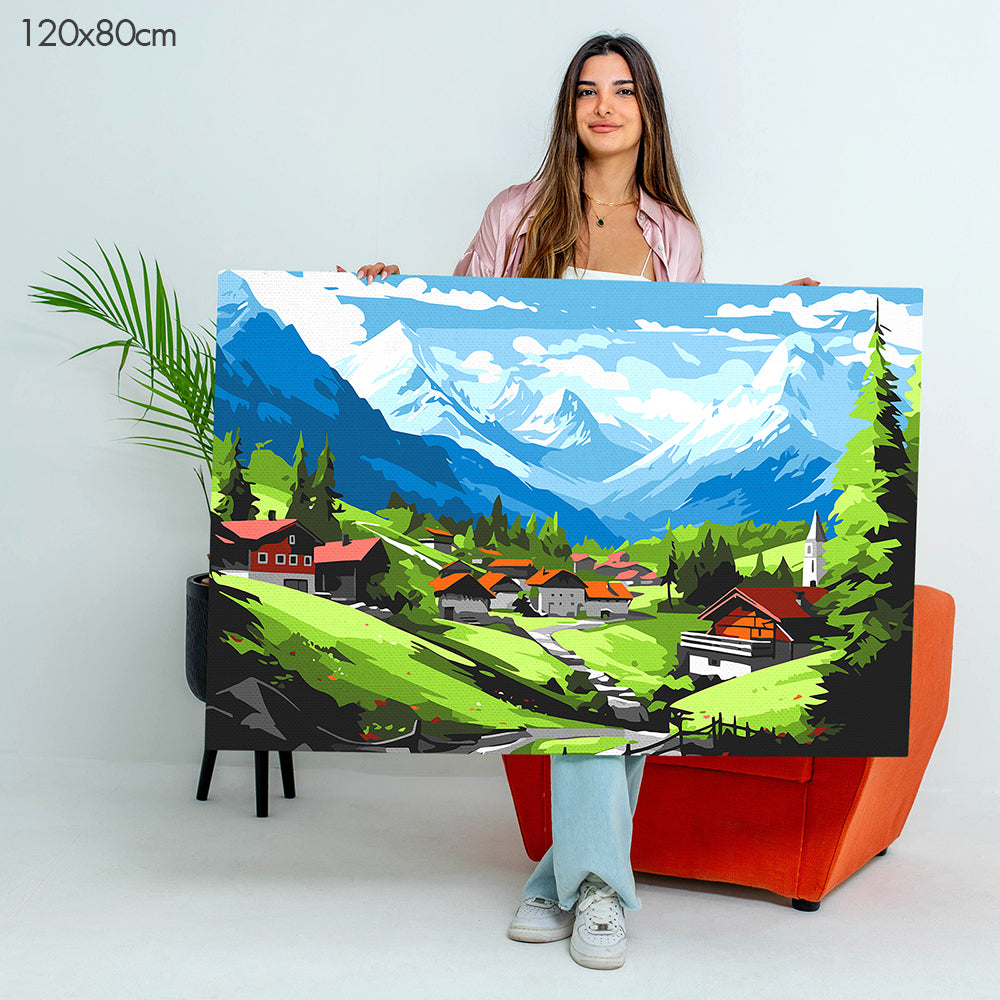 Alpine Serenity - Paint By Numbers Kit