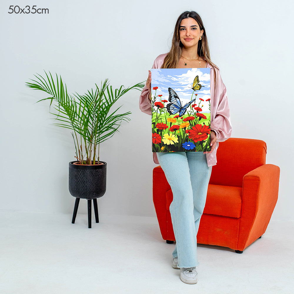 Blooming Butterflies - Paint By Numbers Kit