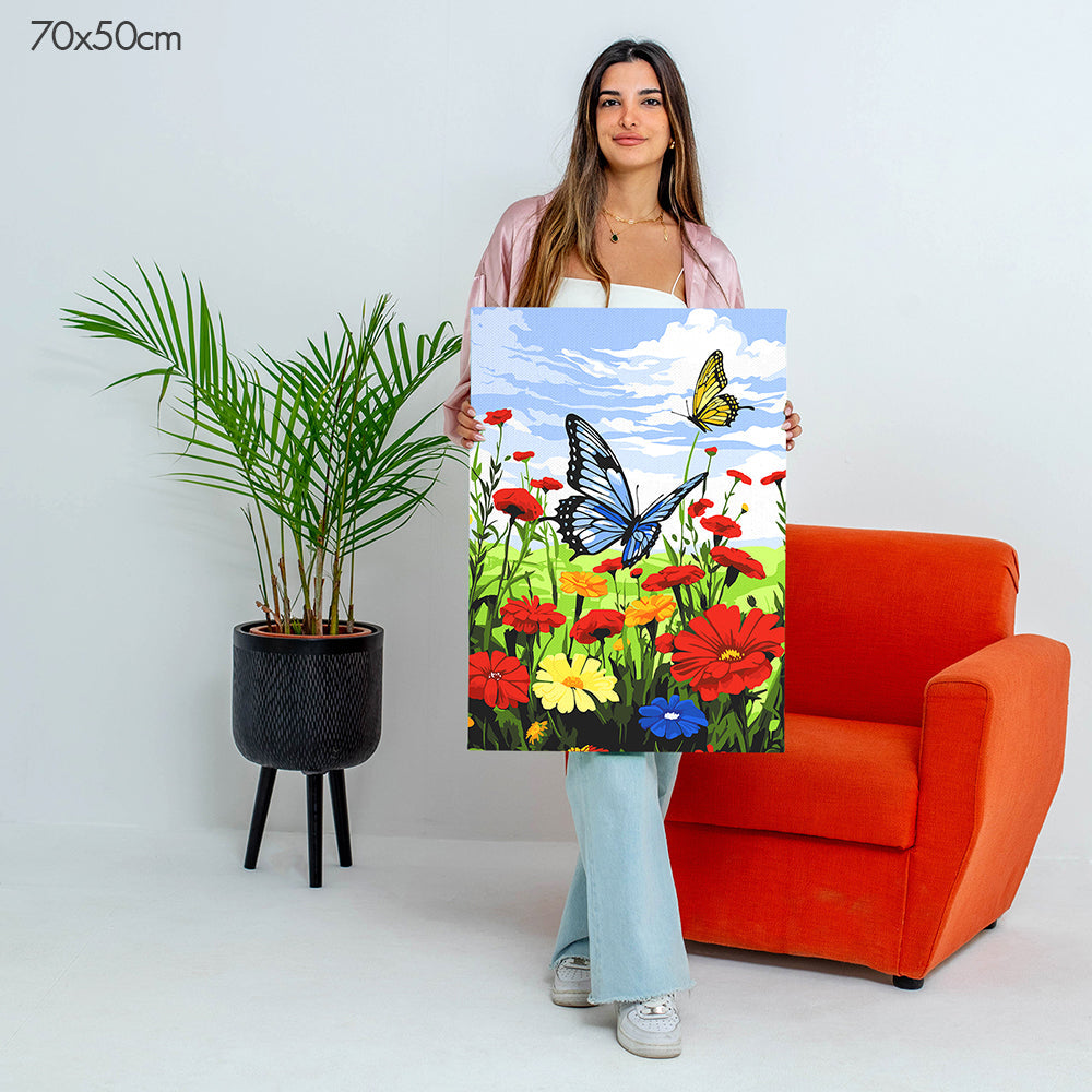 Blooming Butterflies - Paint By Numbers Kit