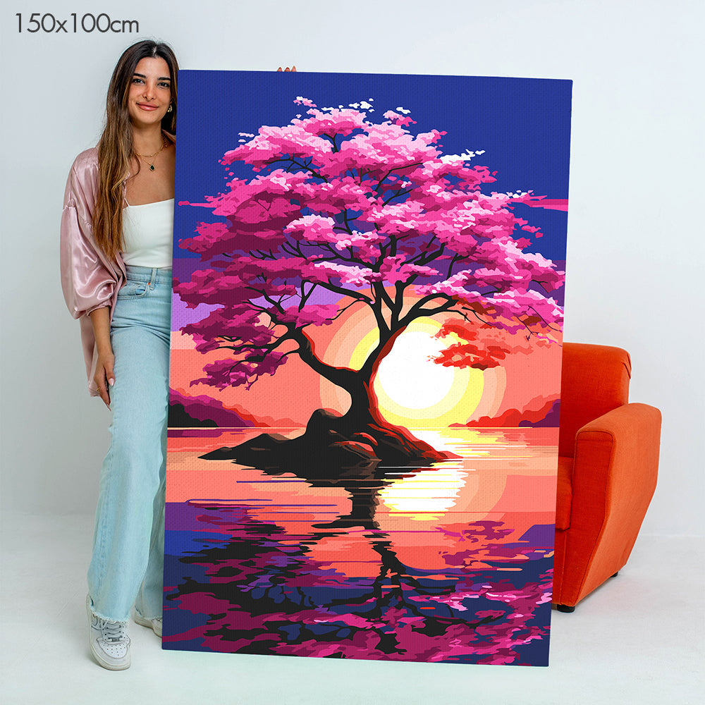 Pink Horizon Sunset - Paint By Numbers Kit