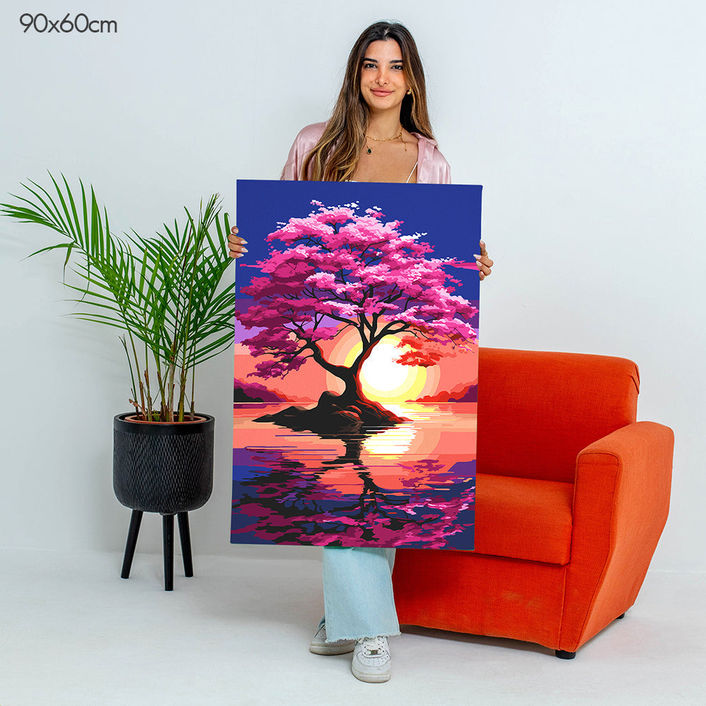 Pink Horizon Sunset - Paint By Numbers Kit