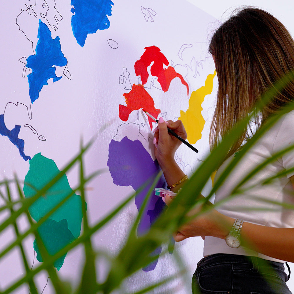 A World of Colors - Murals by Numbers Kit