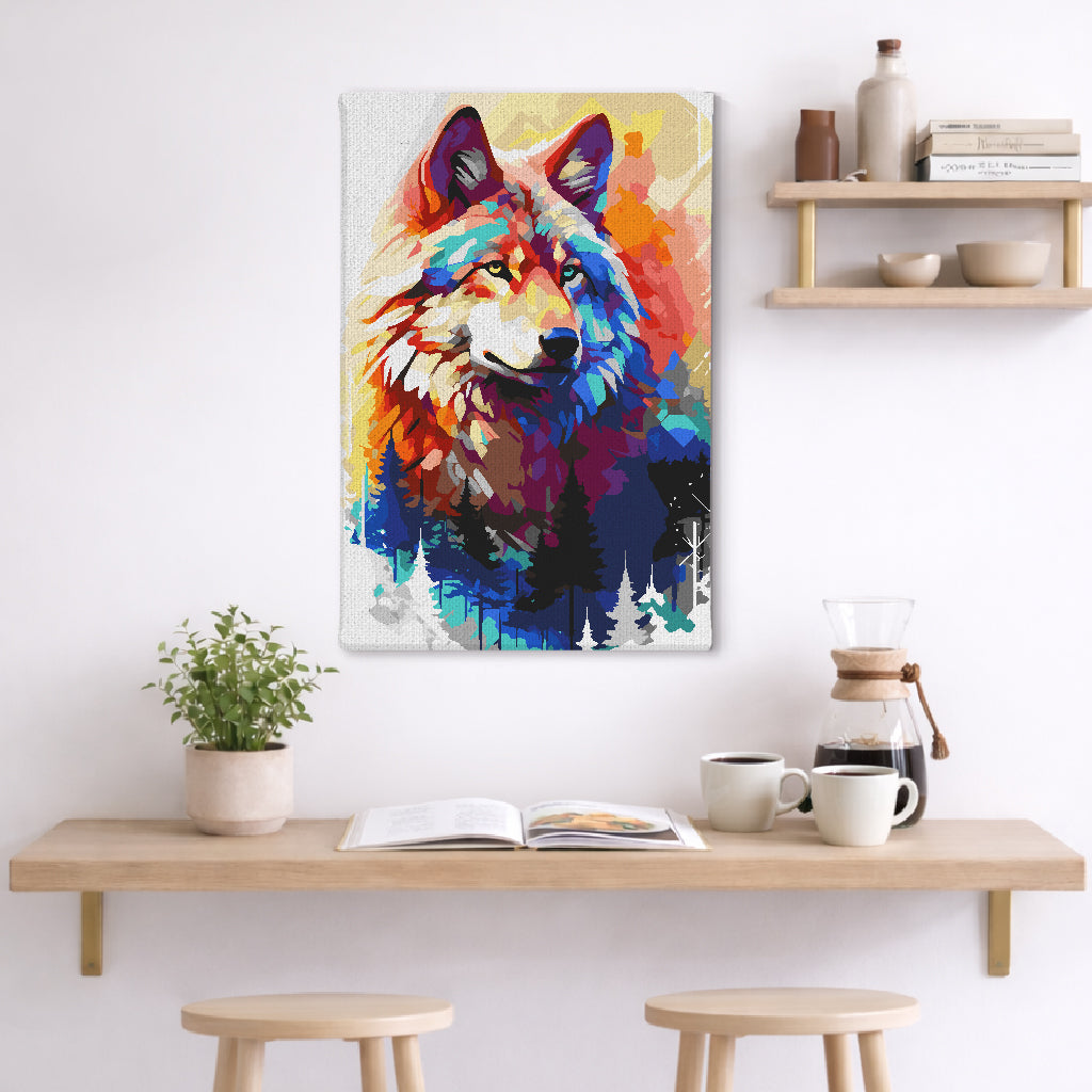 Majestic Wolf - Paint By Numbers Kit
